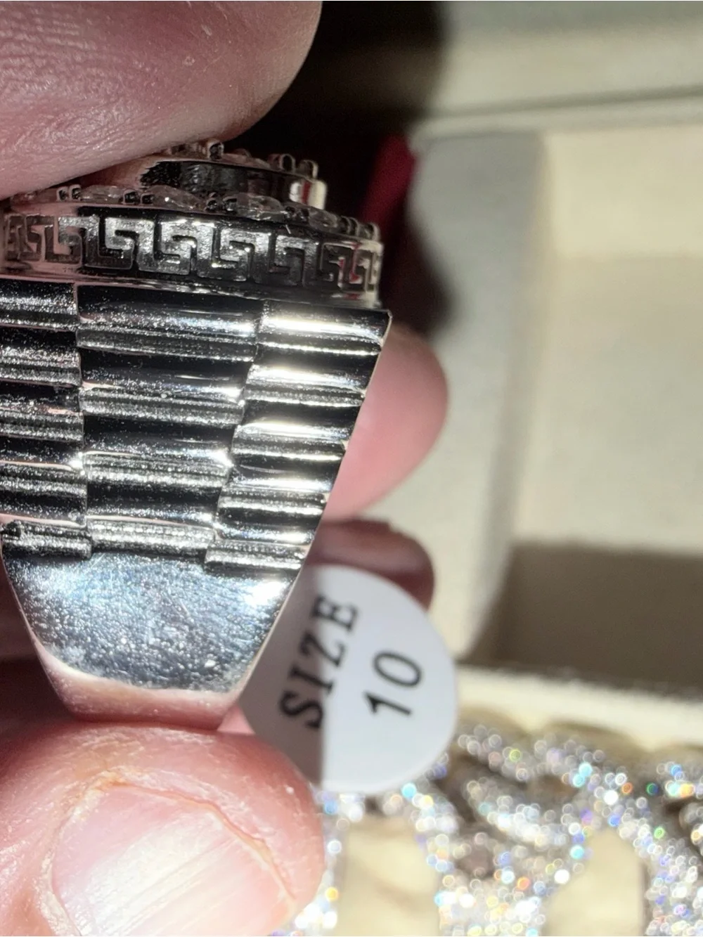 925 silver moissanite ring with 4.00ctw